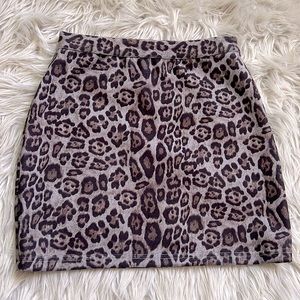 Cheetah Print Mini Skirt